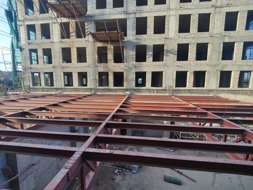 ceiling steel beams